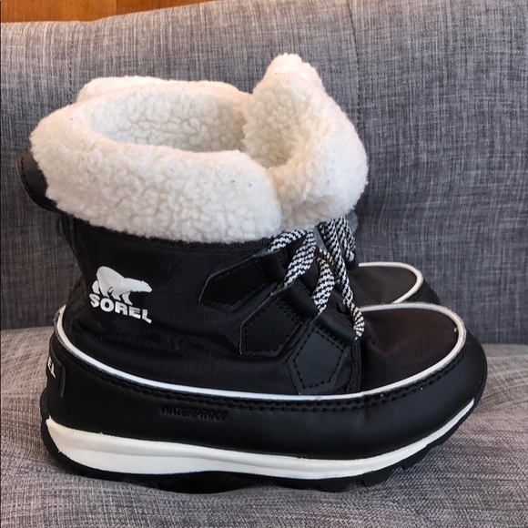 Sorel Other - Sorel Explorer Black/White Waterproof Boots size10